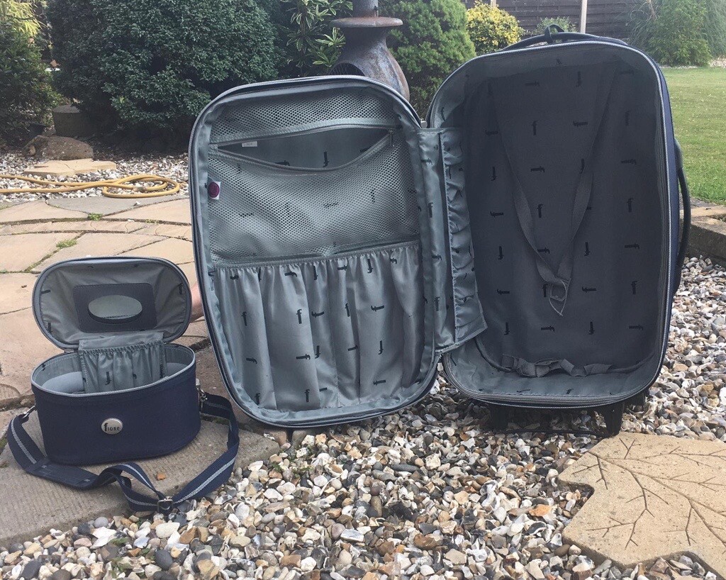 suitcase with matching vanity case